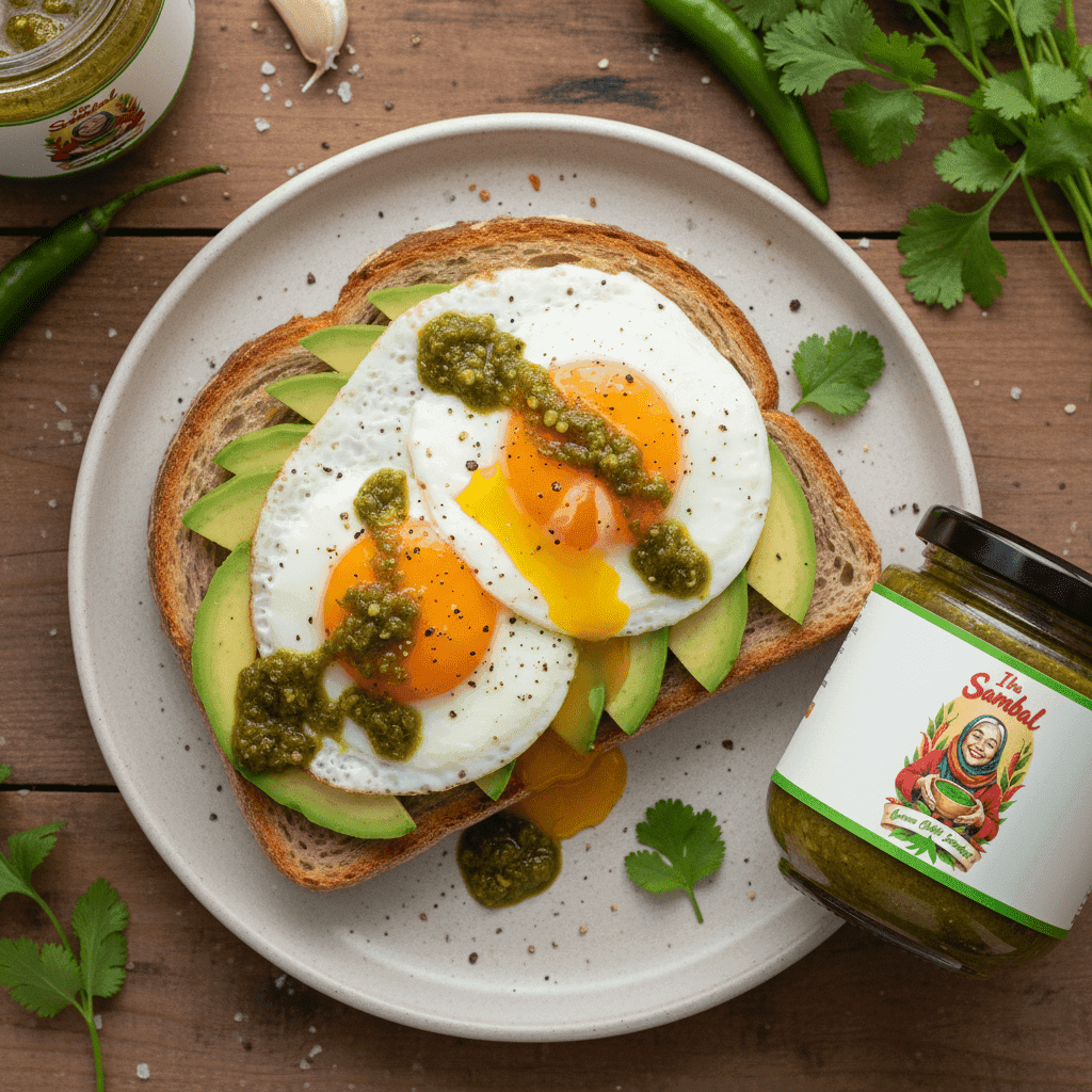 Green on avo sourdough